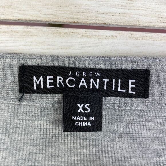 J. Crew Mercantile Sweatshirt Tunic Dress Gray XS - Picture 11 of 15